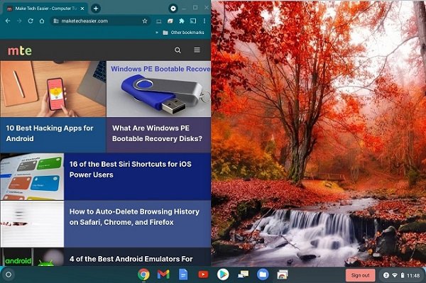 Chromebookで分割画面モードを有効にする方法1