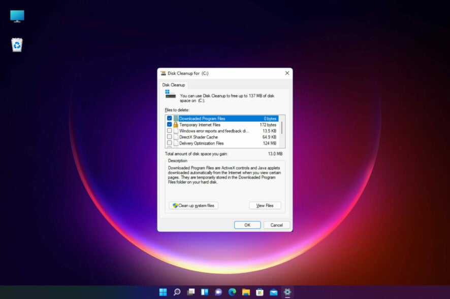 Realiza una limpieza de disco en Windows 11