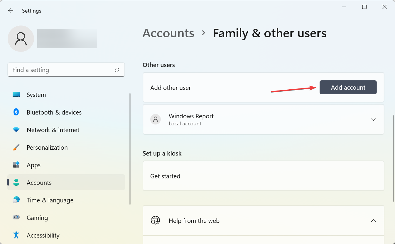 add account