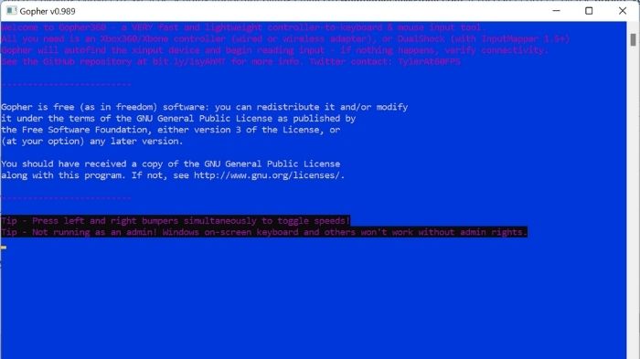 Windows Controller Gopher360