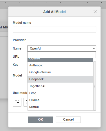 Anbieter des ONLYOFFICE KI-Plugins