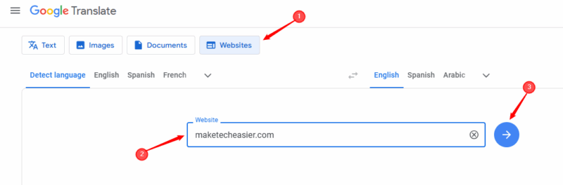 Website mit Google Übersetzer übersetzen