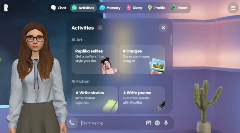 Creare un replika su Replika