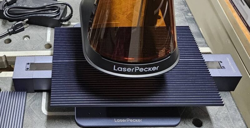 Verwendung der Schiebeverlängerung am LaserPecker LP5