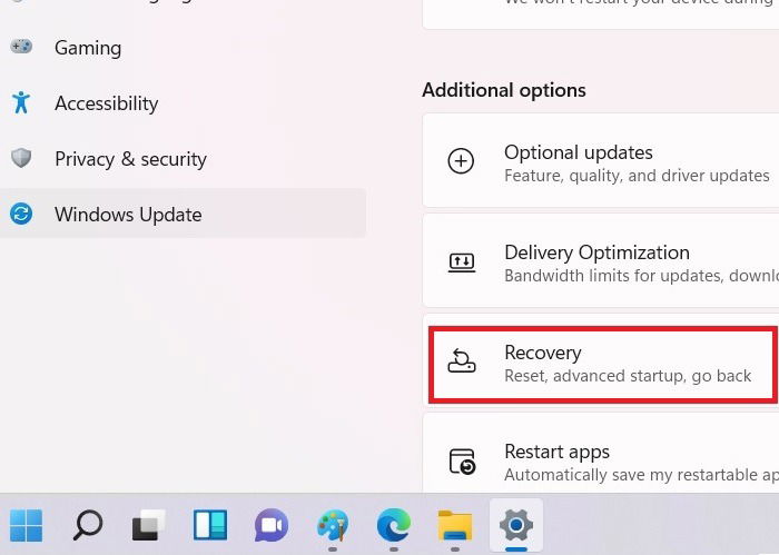 Windows11 Roll Back Windows10 Recovery Option
