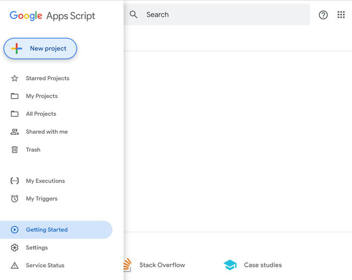 Automatizza Gmail Nuovo Progetto