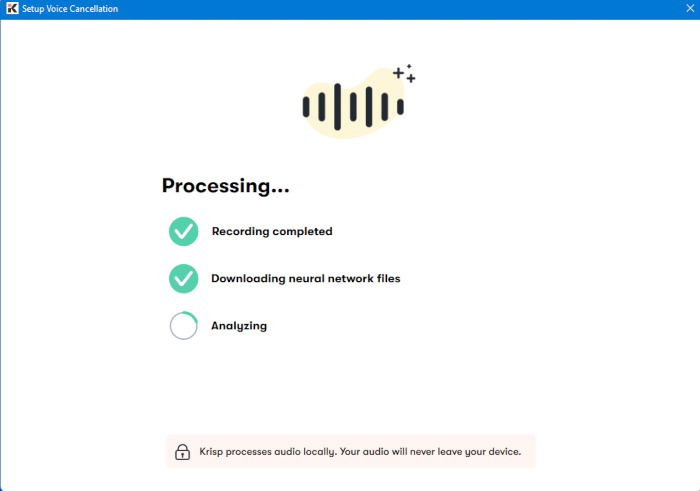 Krisp Preferences Setup Voice Cancellation Processing