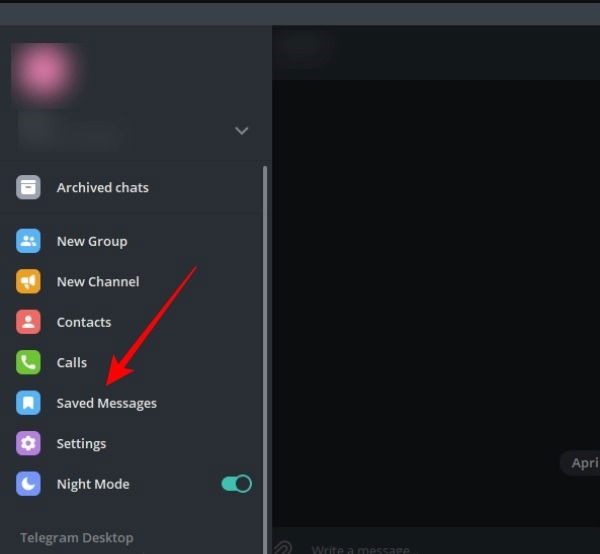 Usando Telegram Crea Canale Privato Messaggi Salvati 1