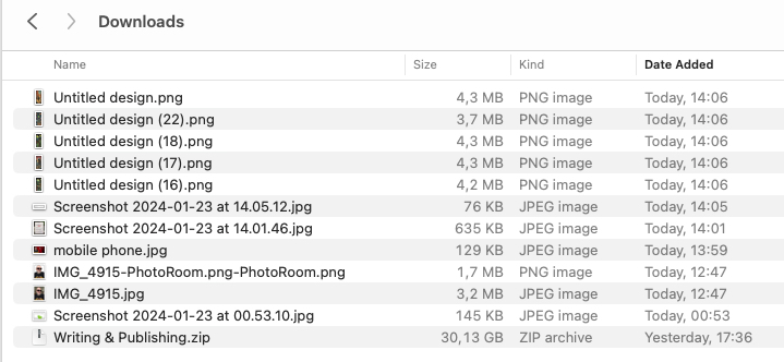 Cartella Download Macos