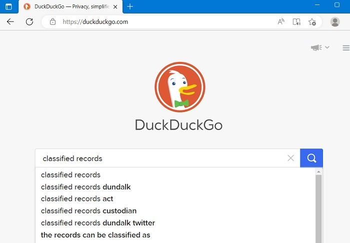 Deep Web-Suchmaschinen Duckduckgo
