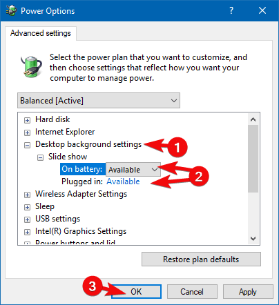 set as desktop background not working windows 10