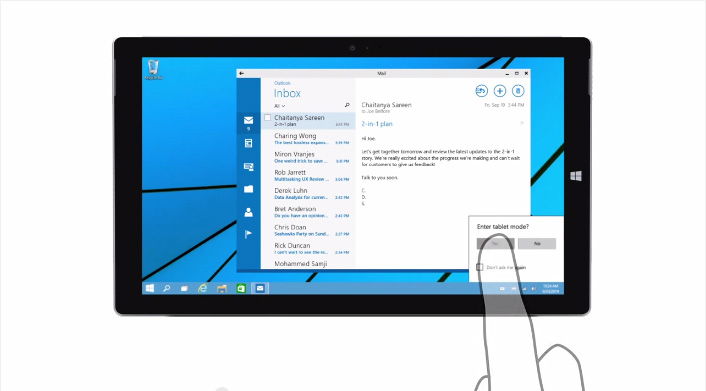 Continuum di Windows 10