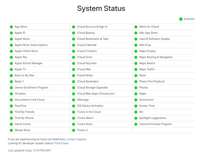 consertar-atualização-macos-congelada-verificar-status-do-servidor