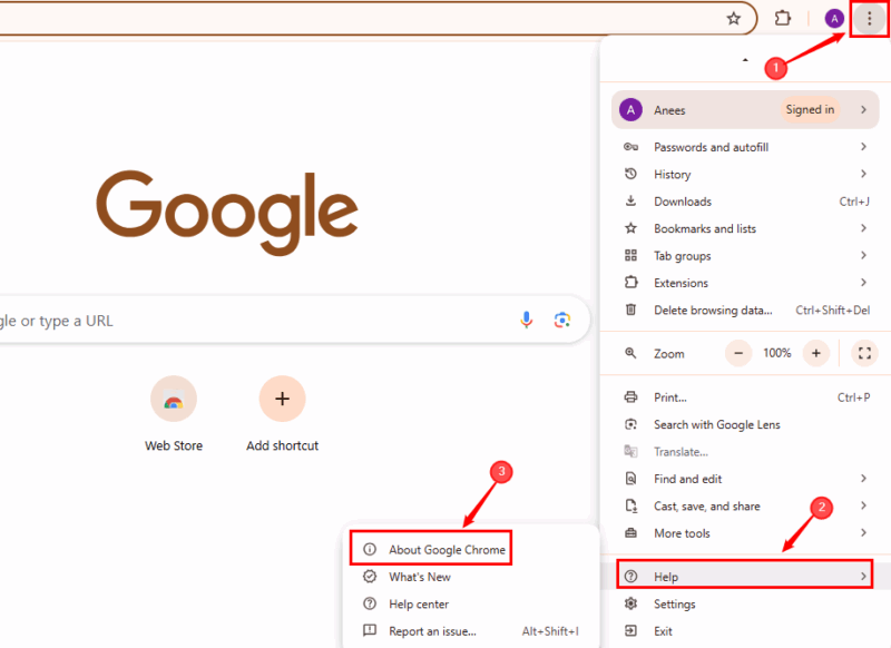 Über Google Chrome